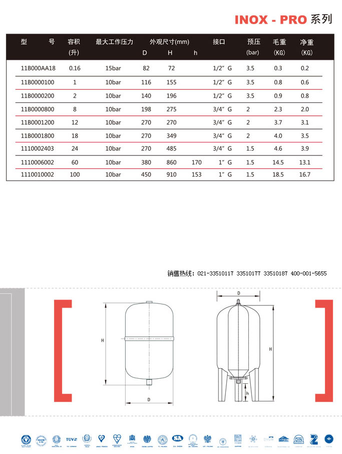 意大利壓力罐,ZILMET氣壓罐,進口穩壓罐,碳鋼膨脹罐,齊爾美特壓力罐